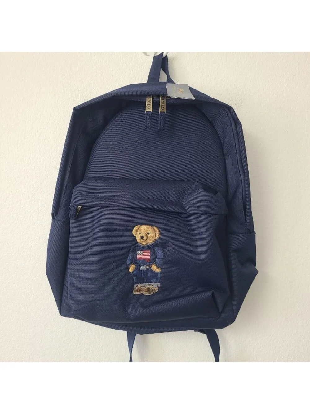 Polo Ralph Lauren Polo Bear Embroidered Backpack 9AR149-BCV Newport Navy